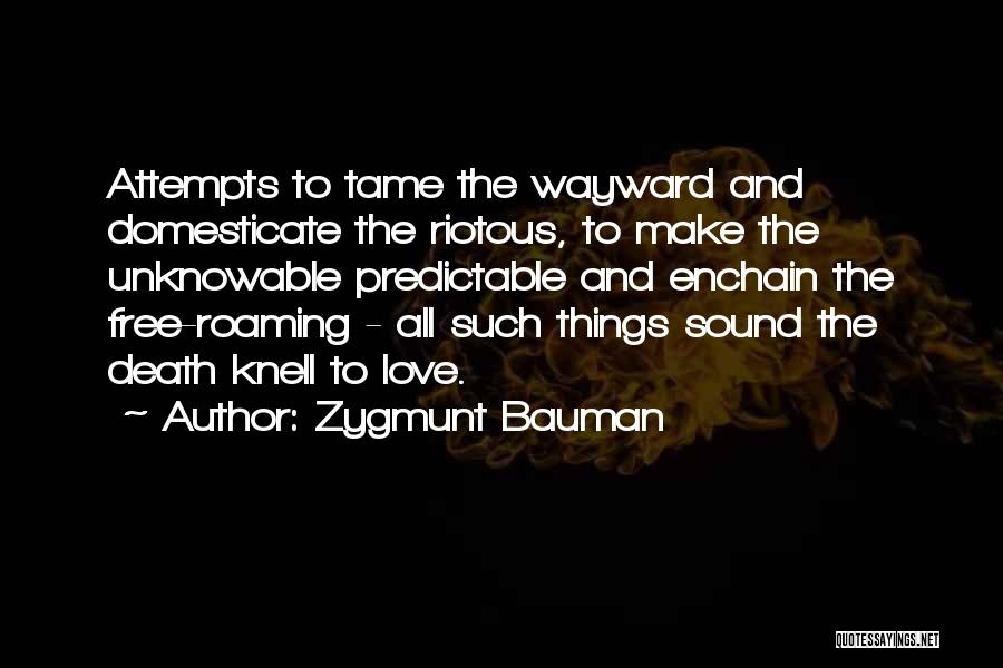 Love Attempts Quotes By Zygmunt Bauman