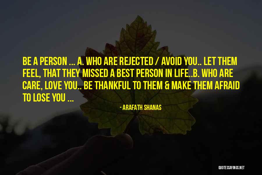 Love Avoid Quotes By Arafath Shanas