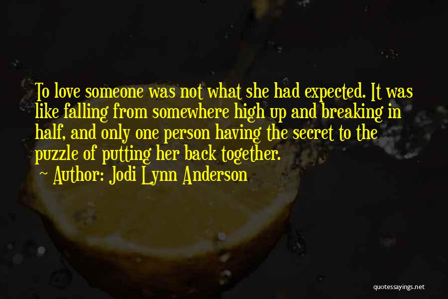 Love Back Together Quotes By Jodi Lynn Anderson