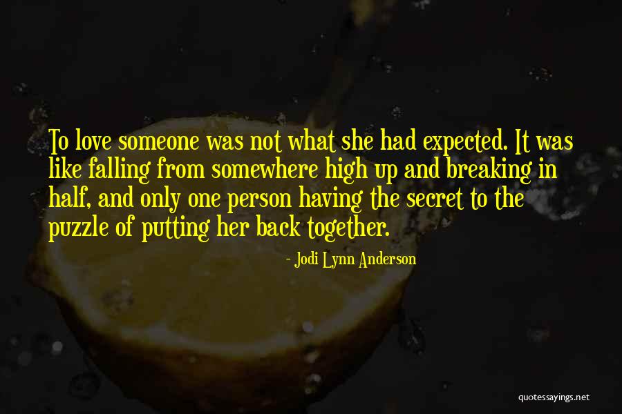 Love Back Together Quotes By Jodi Lynn Anderson Love Back Together Quotes By Jodi Lynn Anderson