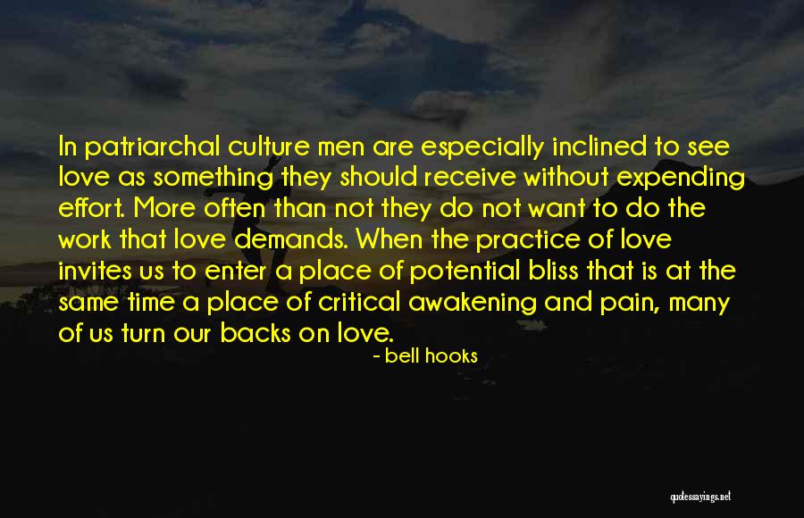 Love Backs Quotes By Bell Hooks