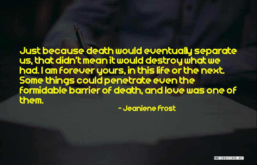 Love Barrier Quotes By Jeaniene Frost Love Barrier Quotes By Jeaniene Frost