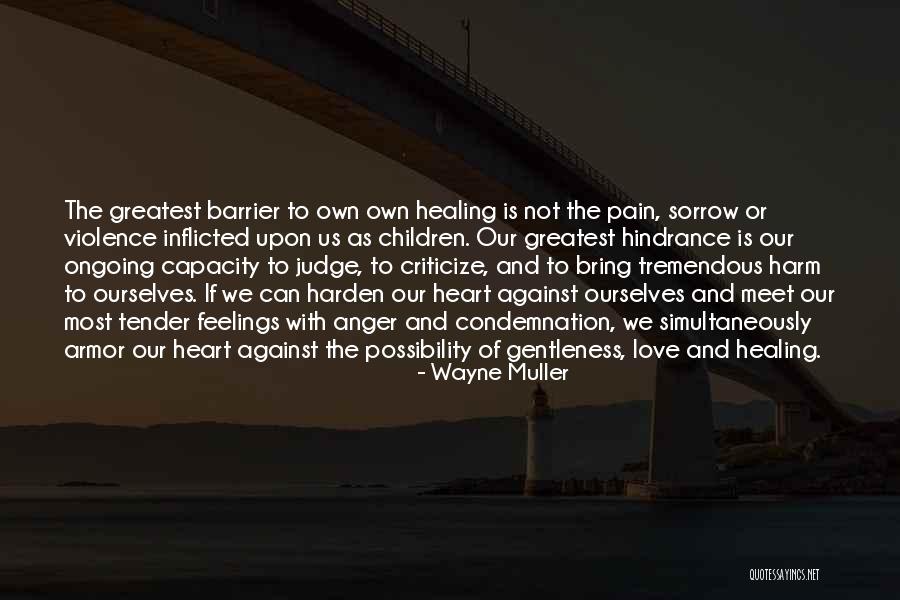 Love Barrier Quotes By Wayne Muller Love Barrier Quotes By Wayne Muller
