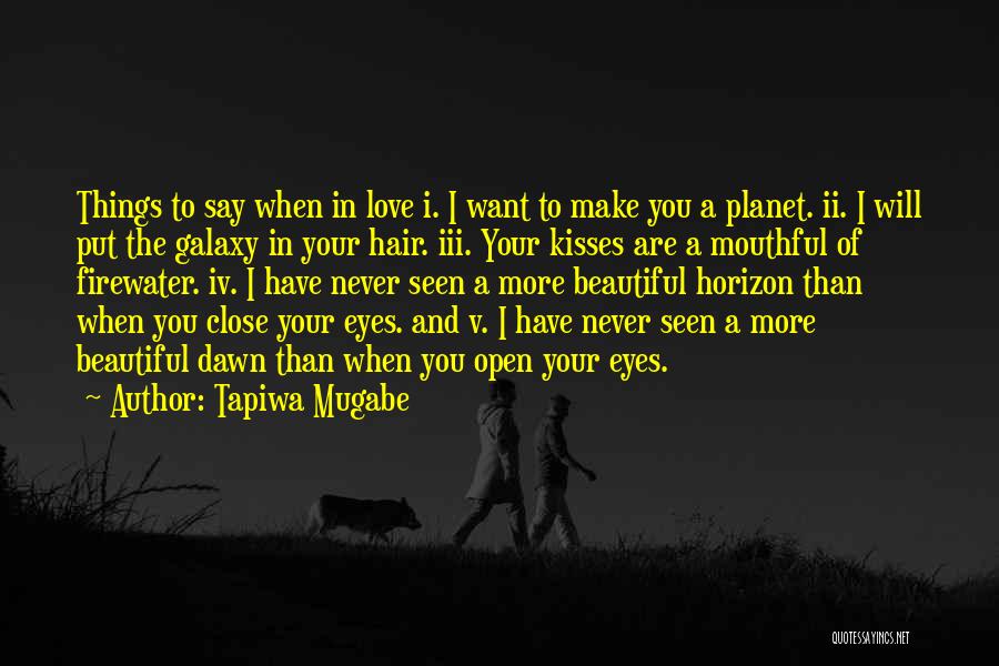 Love Beautiful Things Quotes By Tapiwa Mugabe