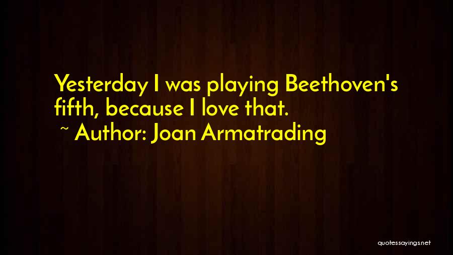 Love Beethoven Quotes By Joan Armatrading
