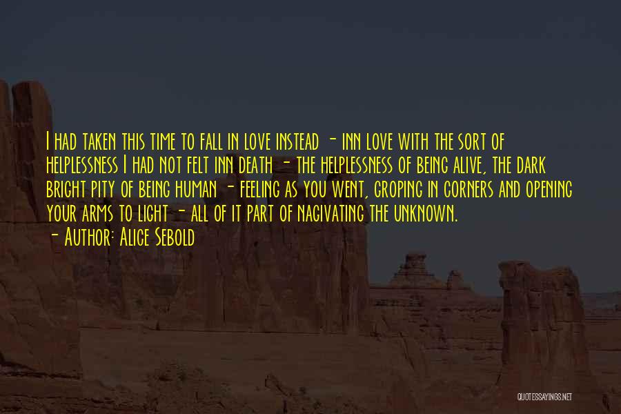 Love Being In His Arms Quotes By Alice Sebold