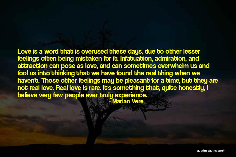 Love Being Overused Quotes By Marian Vere