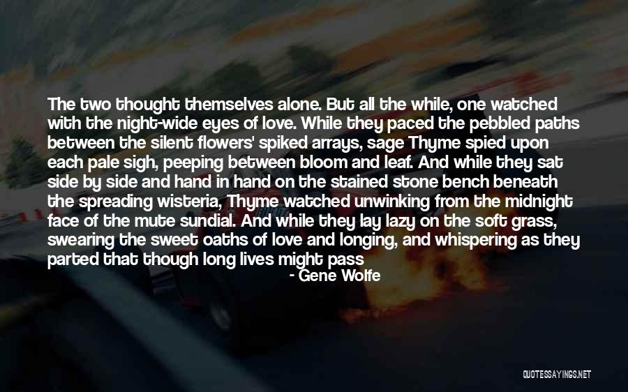 Love Bench Quotes By Gene Wolfe