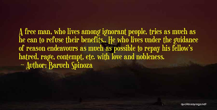 Love Benefits Quotes By Baruch Spinoza