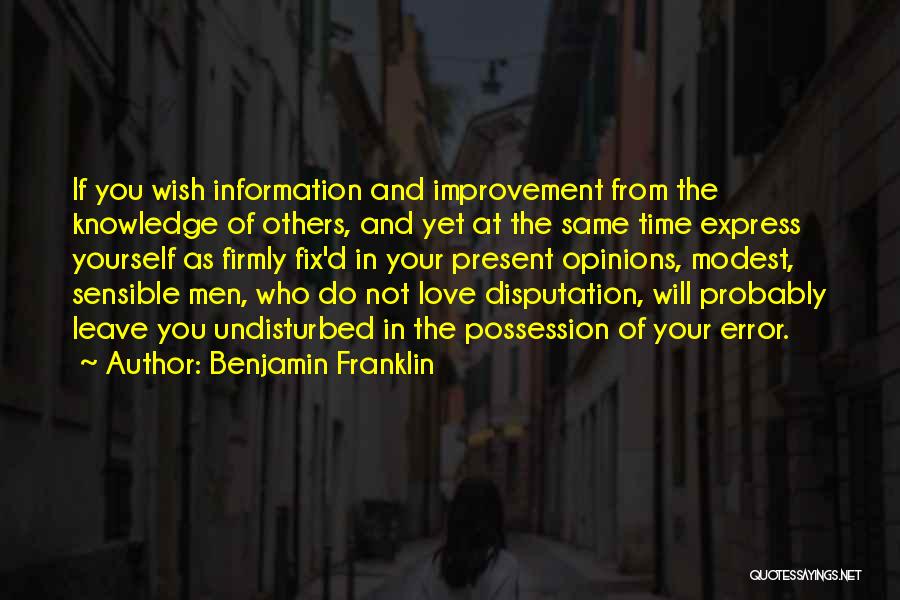 Love Benjamin Franklin Quotes By Benjamin Franklin