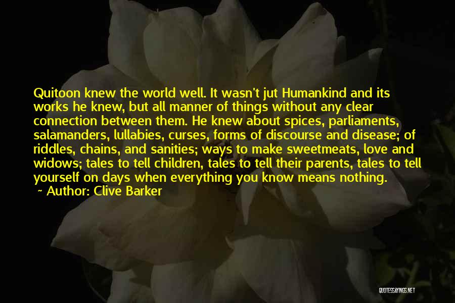 Love Between Parents Quotes By Clive Barker