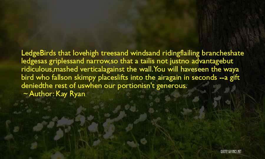 Love Birds Love Quotes By Kay Ryan