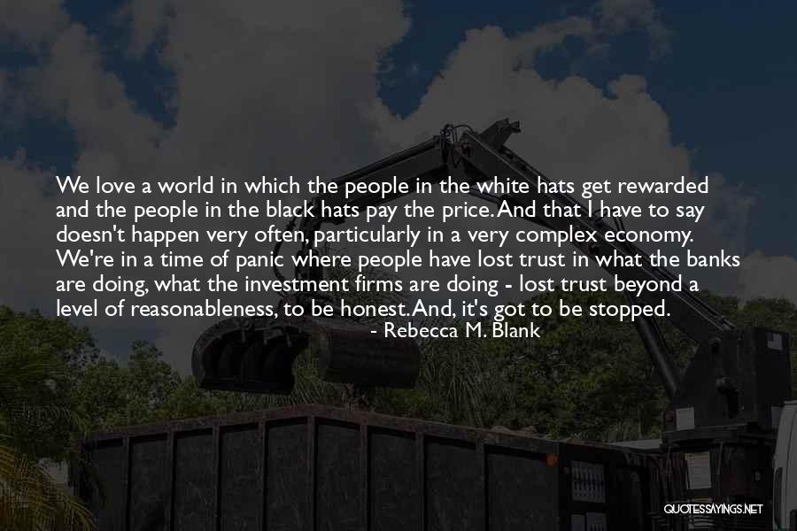 Love Black And White Quotes By Rebecca M. Blank