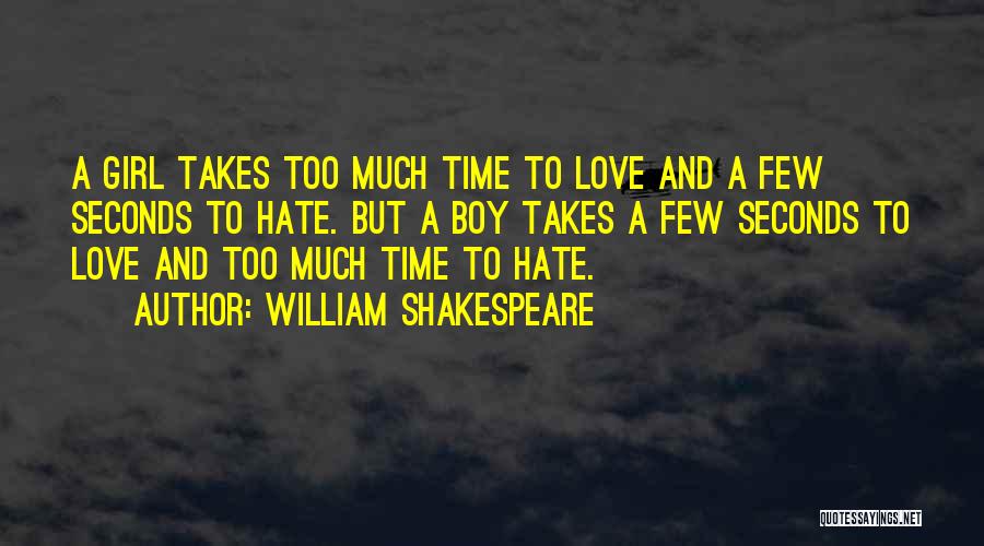 Love Boy And Girl Quotes By William Shakespeare