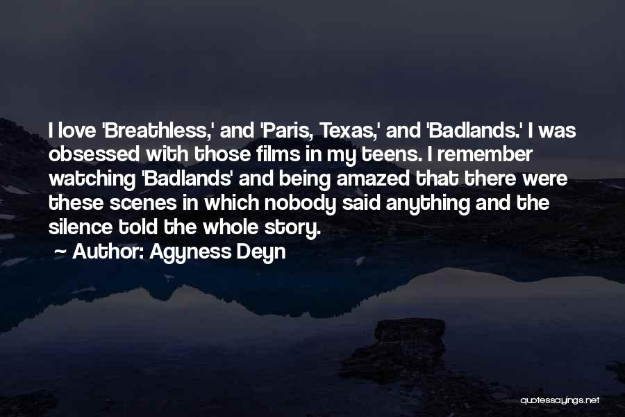 Love Breathless Quotes By Agyness Deyn