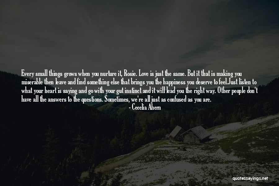 Love Brings Happiness Quotes By Cecelia Ahern