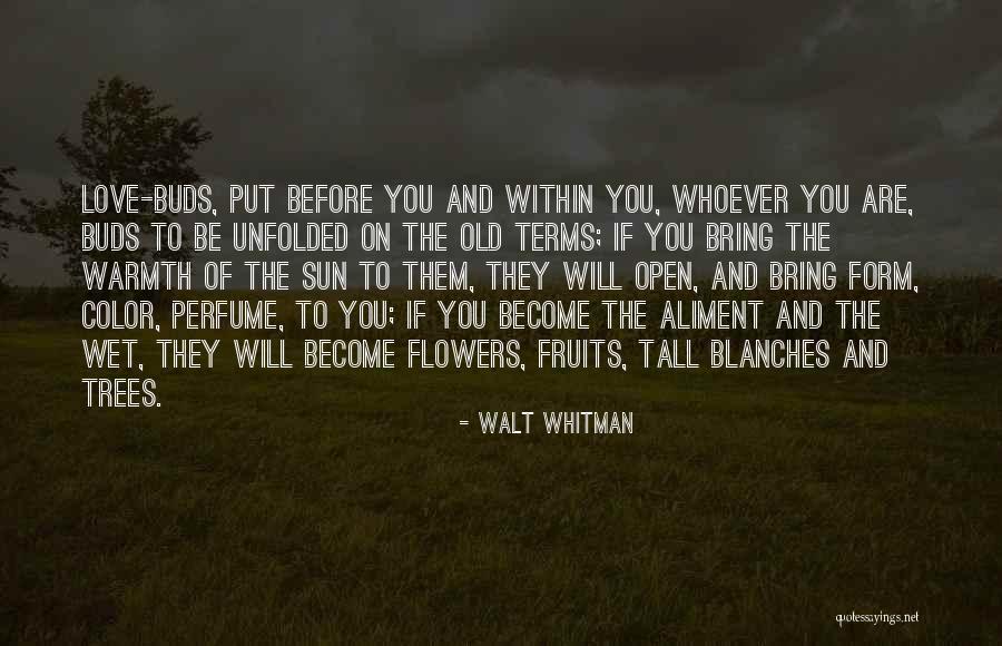 Love Buds Quotes By Walt Whitman Love Buds Quotes By Walt Whitman