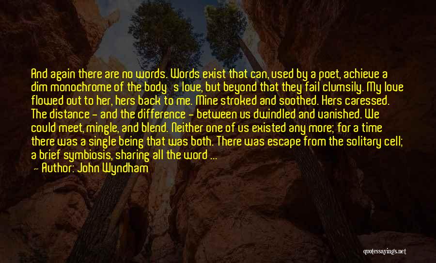 Love But Distance Quotes By John Wyndham