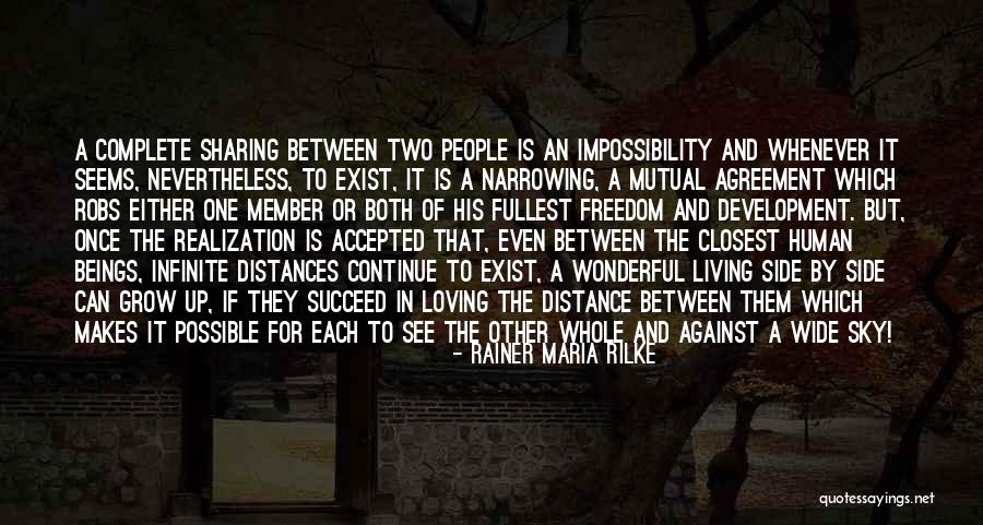 Love But Distance Quotes By Rainer Maria Rilke