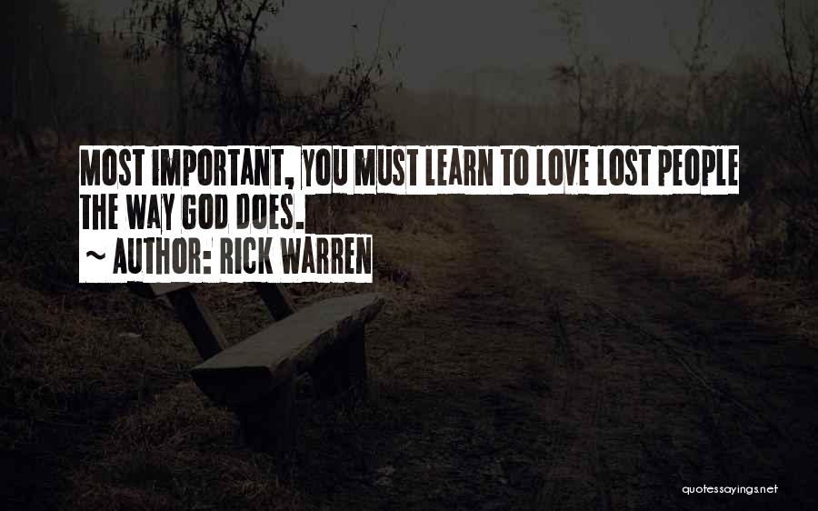 Love By Rick Warren Quotes By Rick Warren