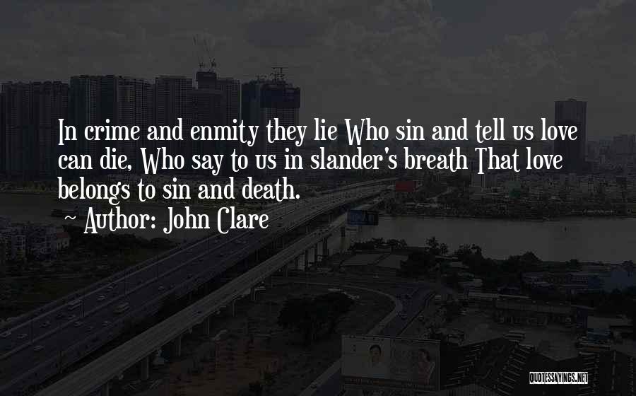 Love Can Die Quotes By John Clare