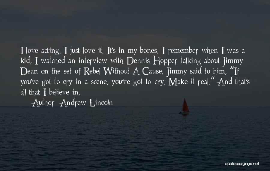 Love Can Make You Cry Quotes By Andrew Lincoln