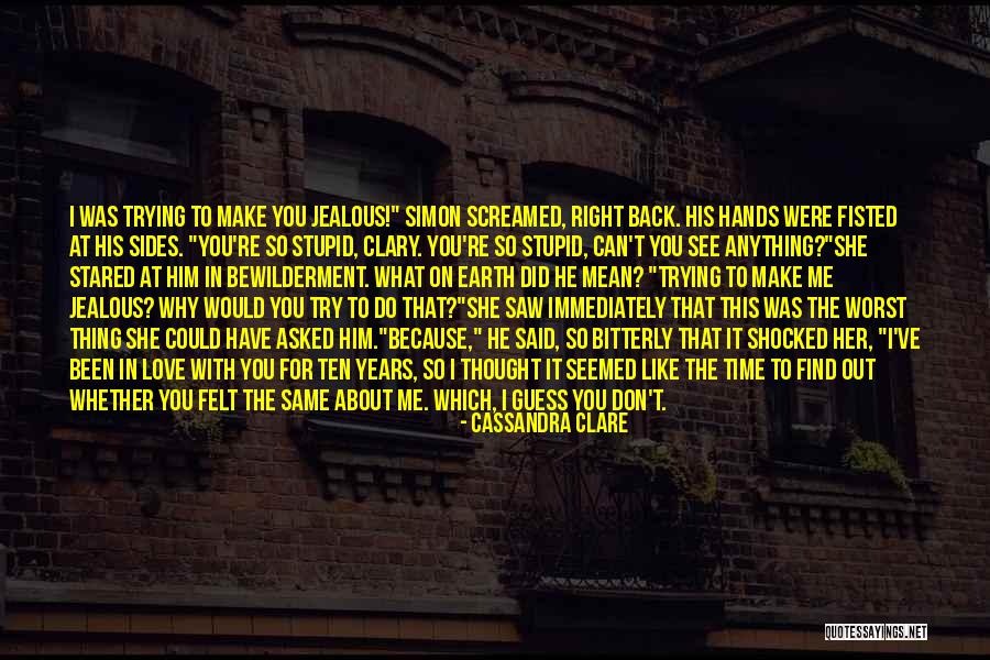 Love Can Make You Stupid Quotes By Cassandra Clare Love Can Make You Stupid Quotes By Cassandra Clare