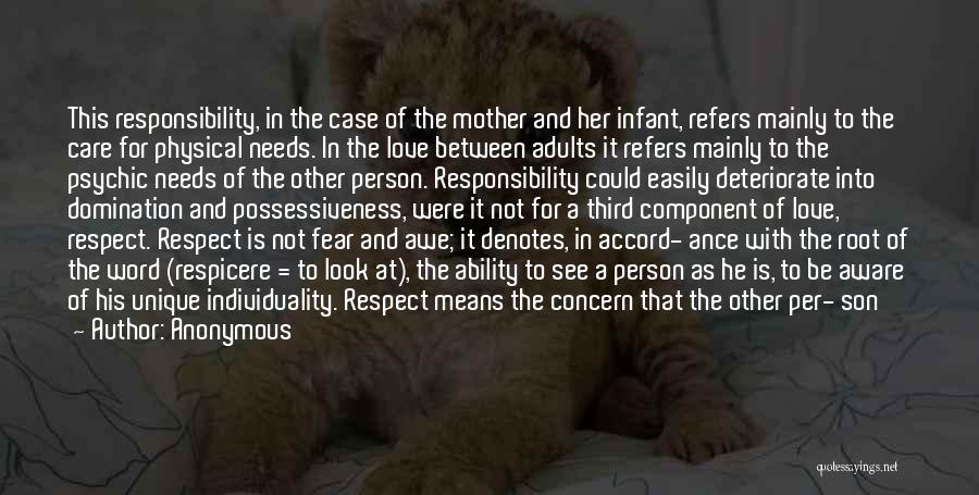 Love Care And Respect Quotes By Anonymous