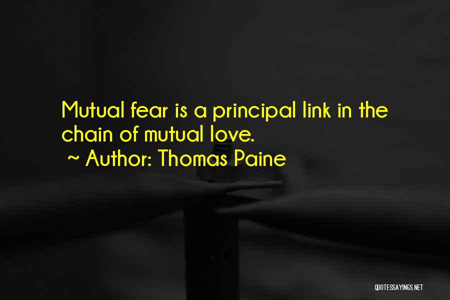 Love Chain Quotes By Thomas Paine