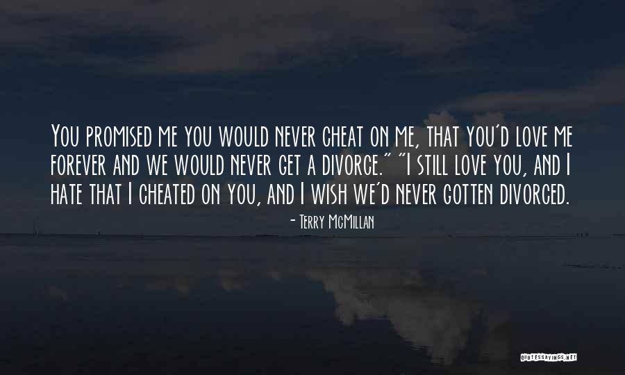 Love Cheat Quotes By Terry McMillan Love Cheat Quotes By Terry McMillan