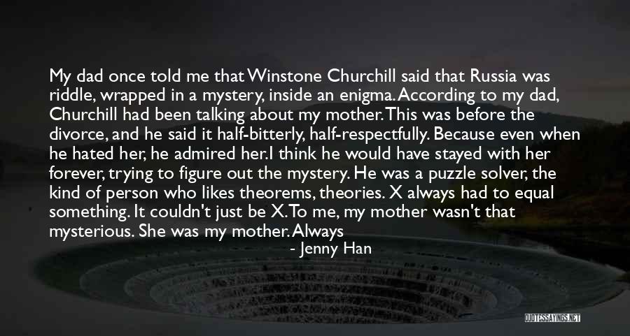 Love Churchill Quotes By Jenny Han