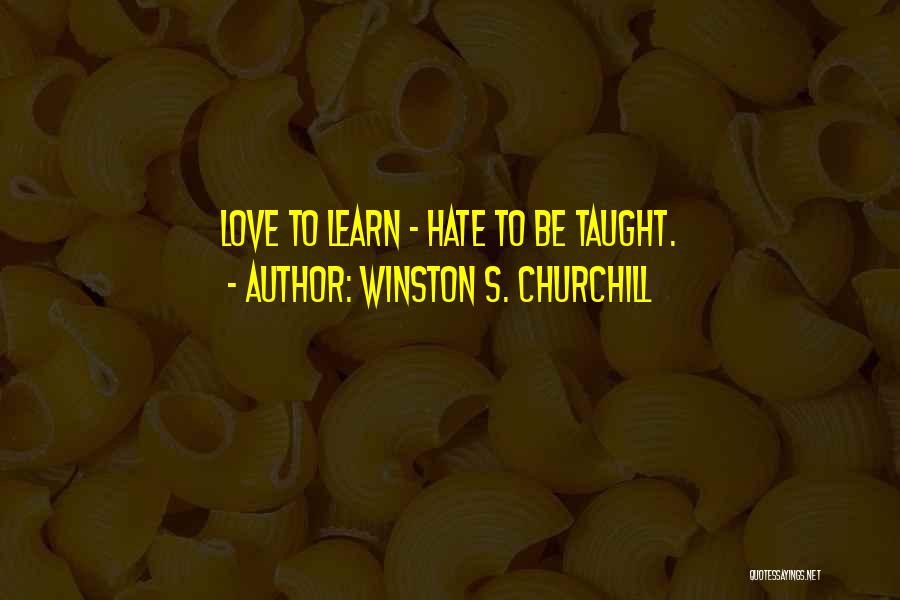 Love Churchill Quotes By Winston S. Churchill