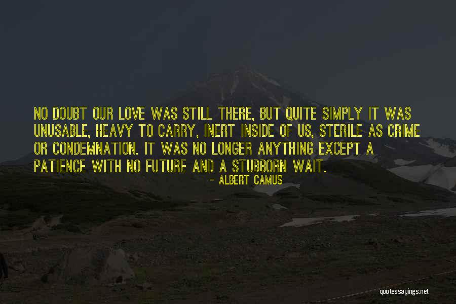 Love Comes To Those Who Wait Quotes By Albert Camus