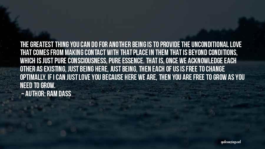 Love Conditions Quotes By Ram Dass