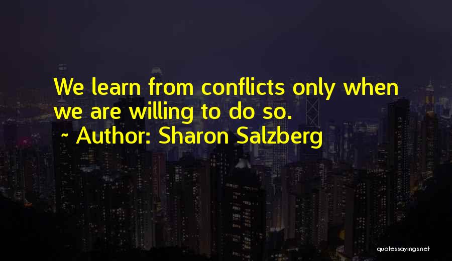 Love Conflicts Quotes By Sharon Salzberg