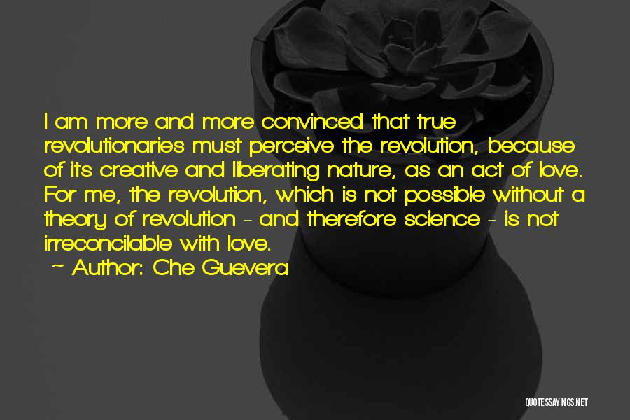 Love Convinced Quotes By Che Guevera