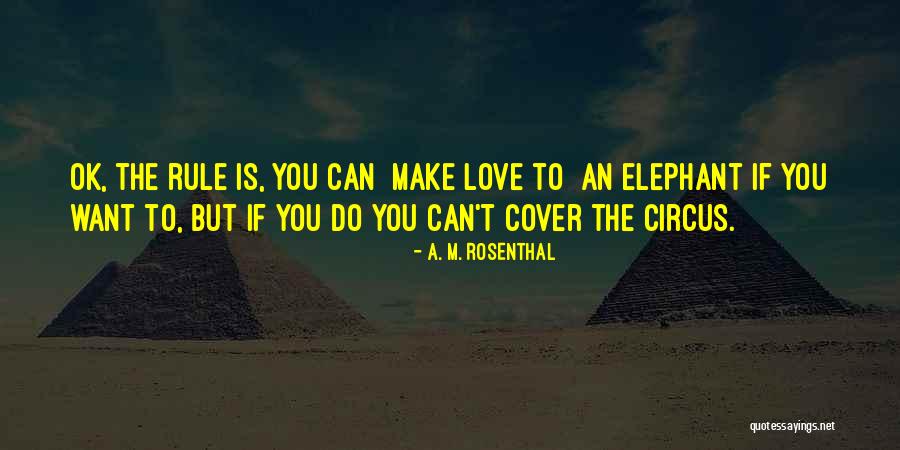 Love Cover Quotes By A. M. Rosenthal Love Cover Quotes By A. M. Rosenthal