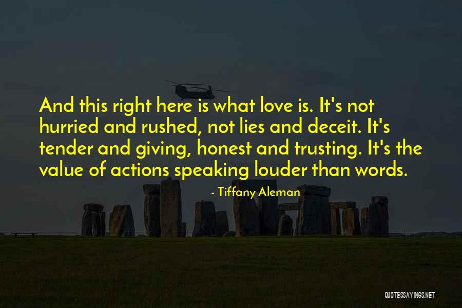 Love Deceit Quotes By Tiffany Aleman Love Deceit Quotes By Tiffany Aleman