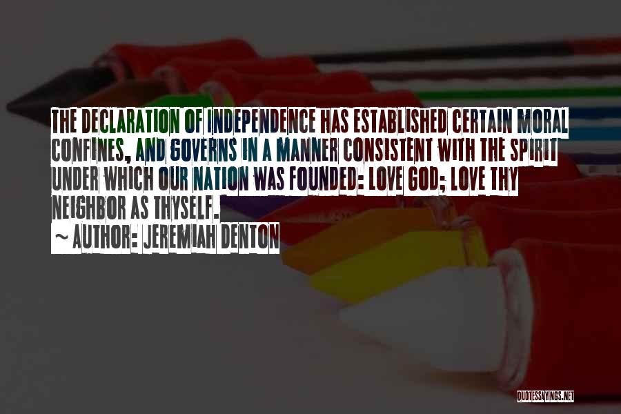 Love Declaration Quotes By Jeremiah Denton