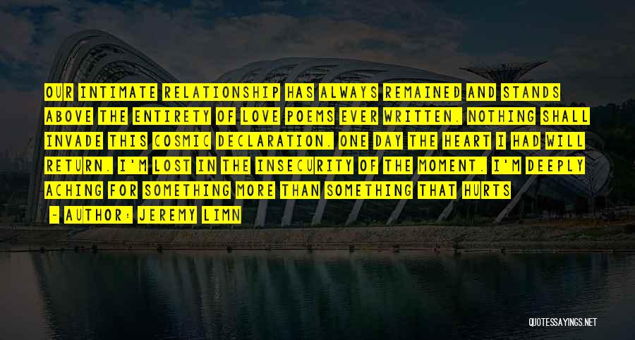 Love Declaration Quotes By Jeremy Limn