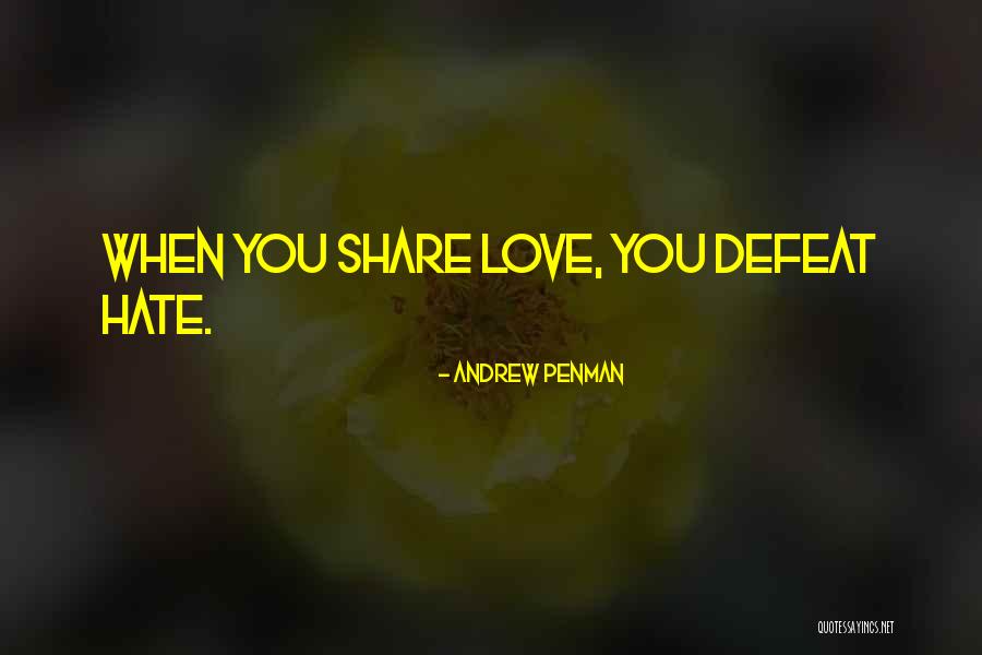 Love Defeat Quotes By Andrew Penman