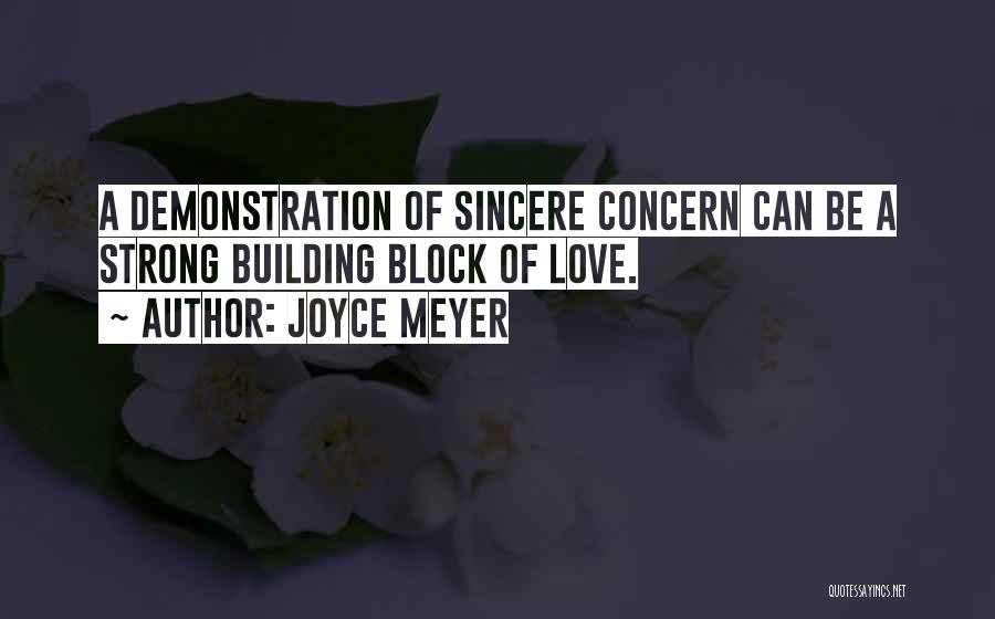 Love Demonstration Quotes By Joyce Meyer