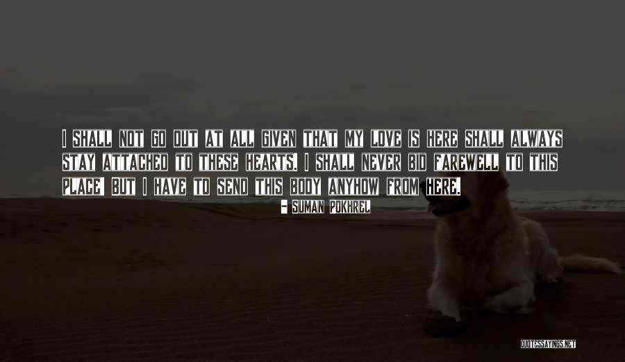 Love Departing Quotes By Suman Pokhrel Love Departing Quotes By Suman Pokhrel