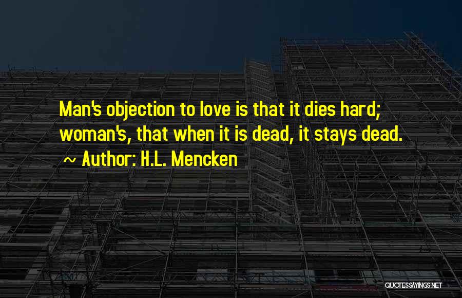 Love Dies Hard Quotes By H.L. Mencken