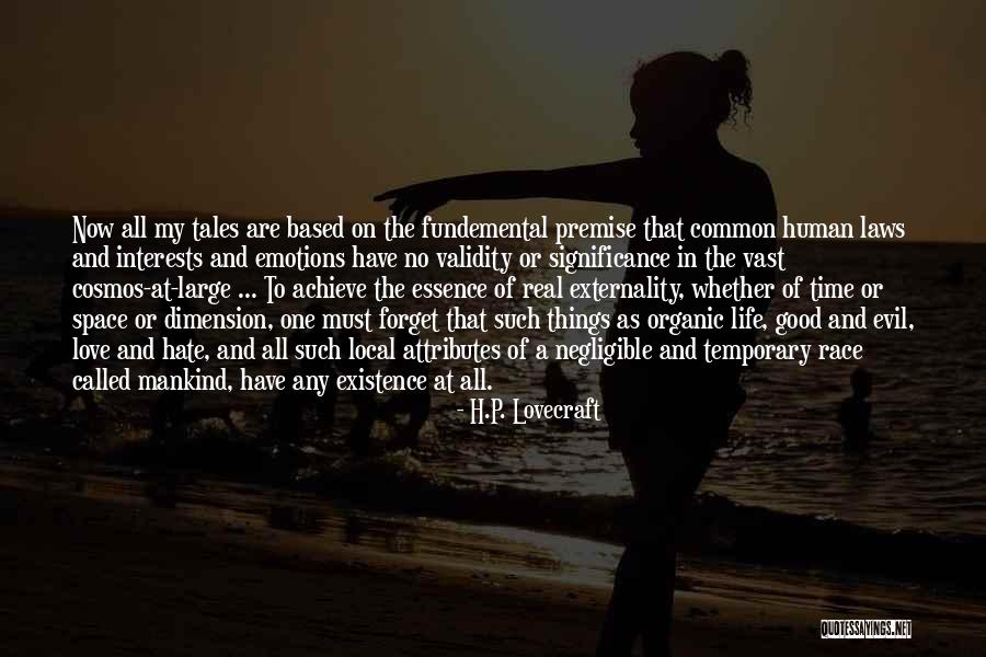 Love Dimension Quotes By H.P. Lovecraft