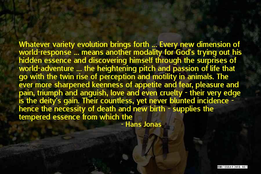 Love Dimension Quotes By Hans Jonas Love Dimension Quotes By Hans Jonas