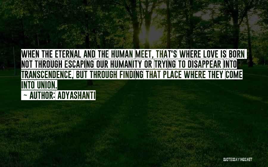 Love Disappear Quotes By Adyashanti