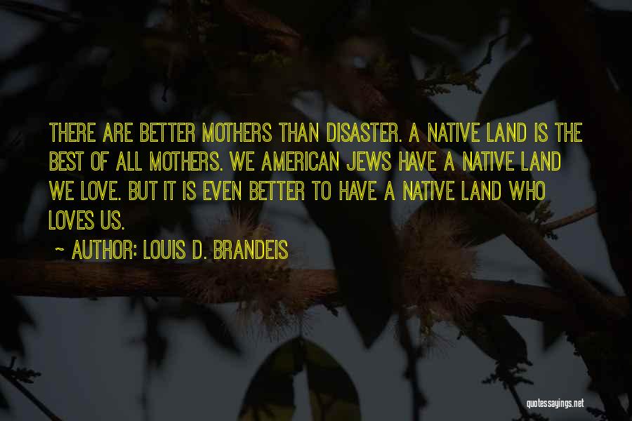 Love Disaster Quotes By Louis D. Brandeis