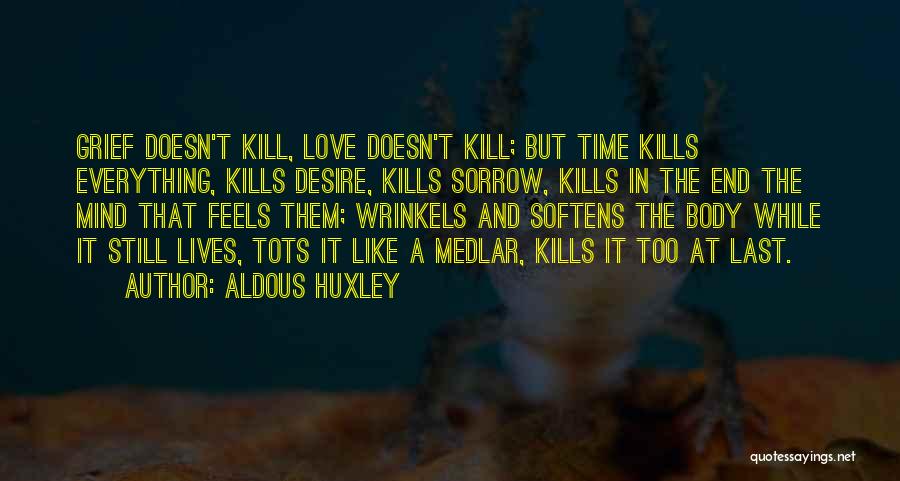Love Doesn't End Quotes By Aldous Huxley