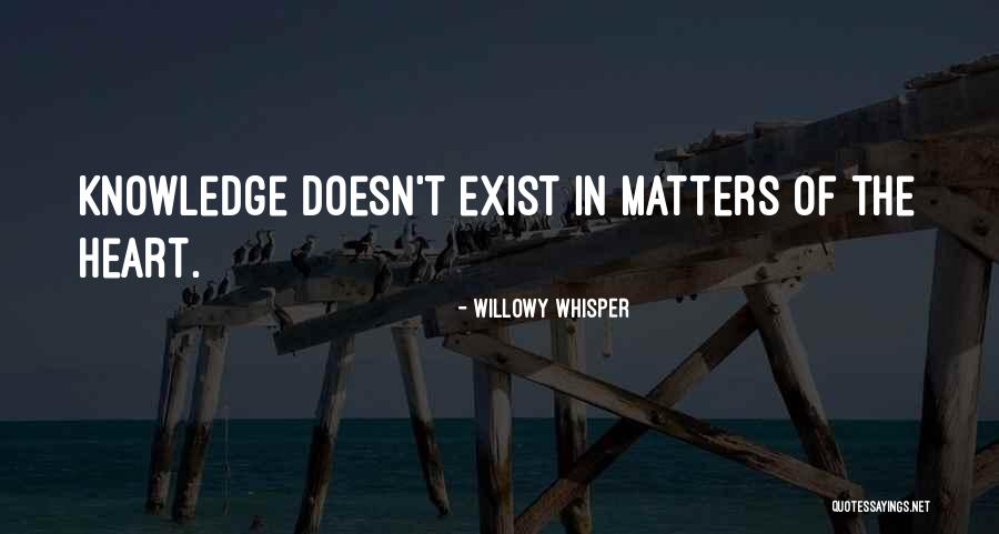 Love Doesn't Exist Quotes By Willowy Whisper